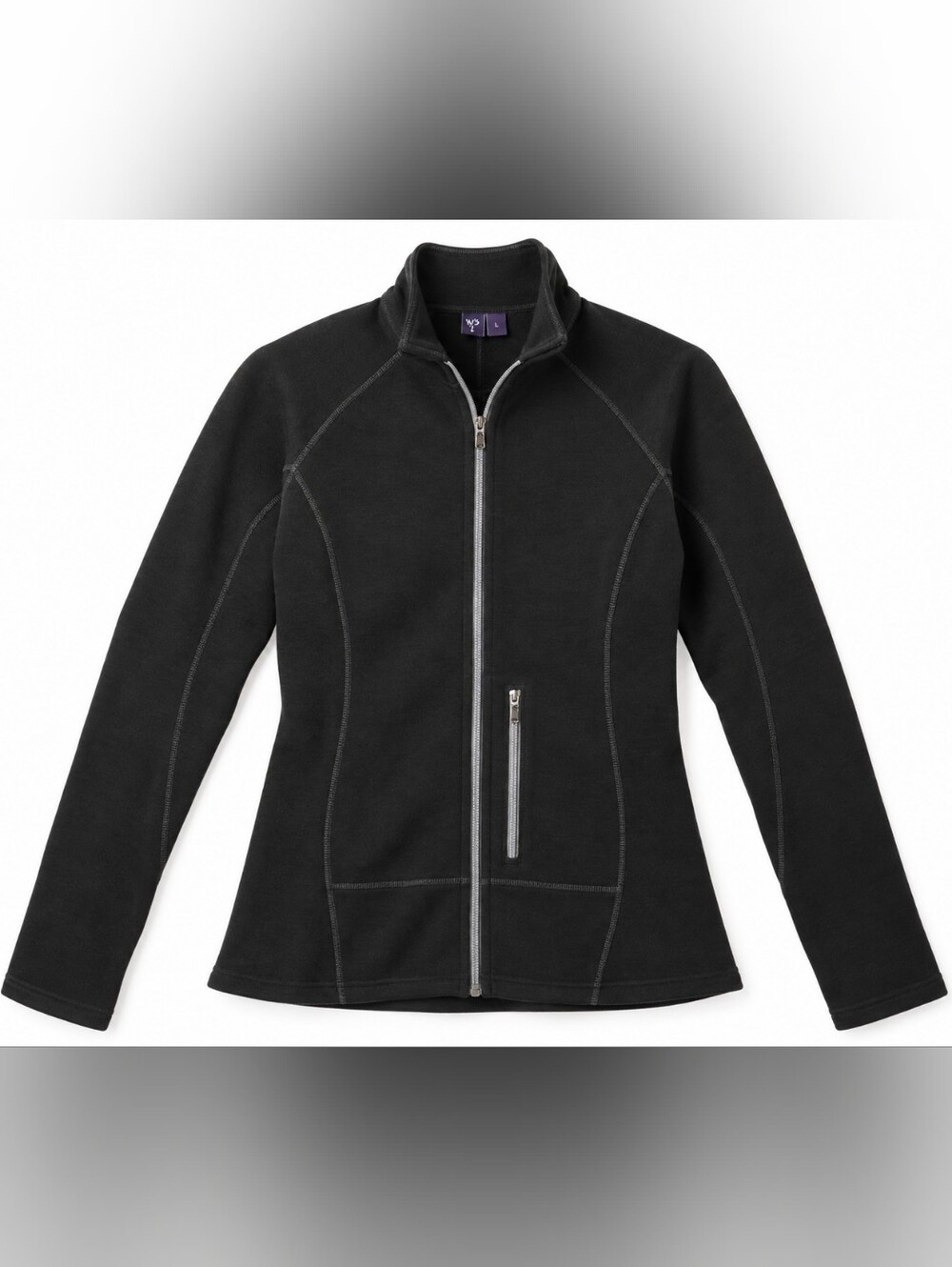 Ibex Shak Jacket Women’s L Black 100% Merino Wool Full Zip